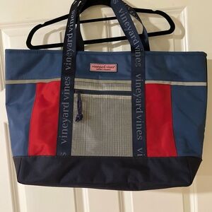 Vineyard Vines Blue and Red Men's Tote Bag